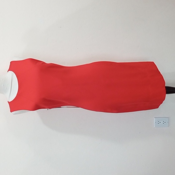 Aritzia Babaton Miguel Dress In Flame Scarlet Color, Size 10 - New! - Picture 5 of 13